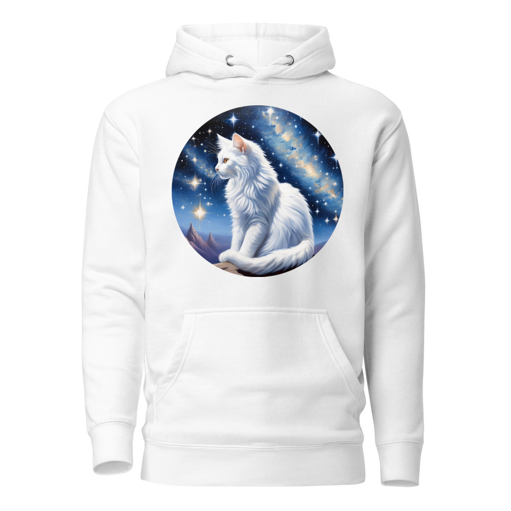 PugMug Custom White Companion Cat Hoodie