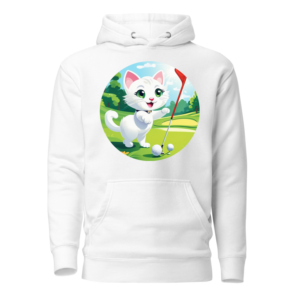 PugMug Custom White Companion Cat Hoodie