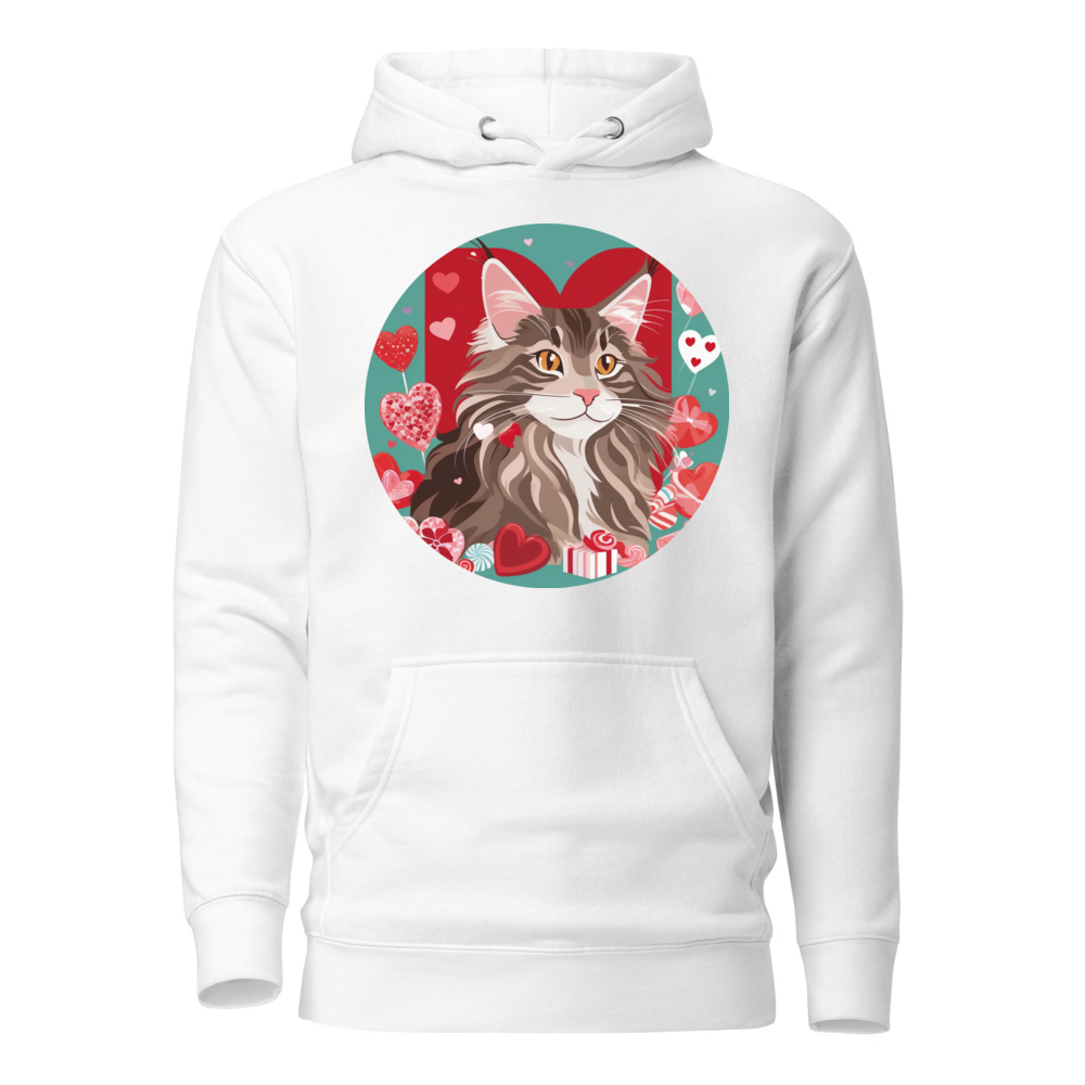 PugMug Custom Tabby Maine Coon Cat Hoodie