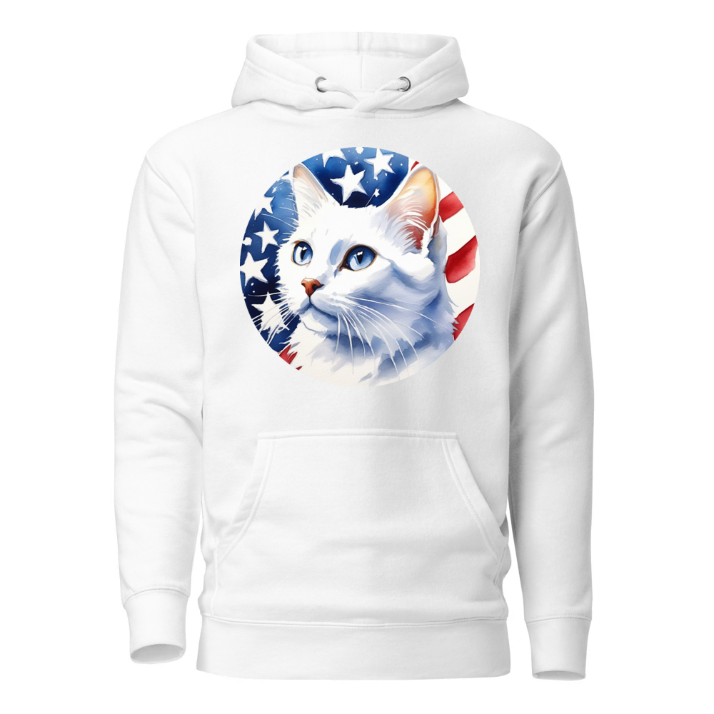 PugMug Custom White Companion Cat Hoodie