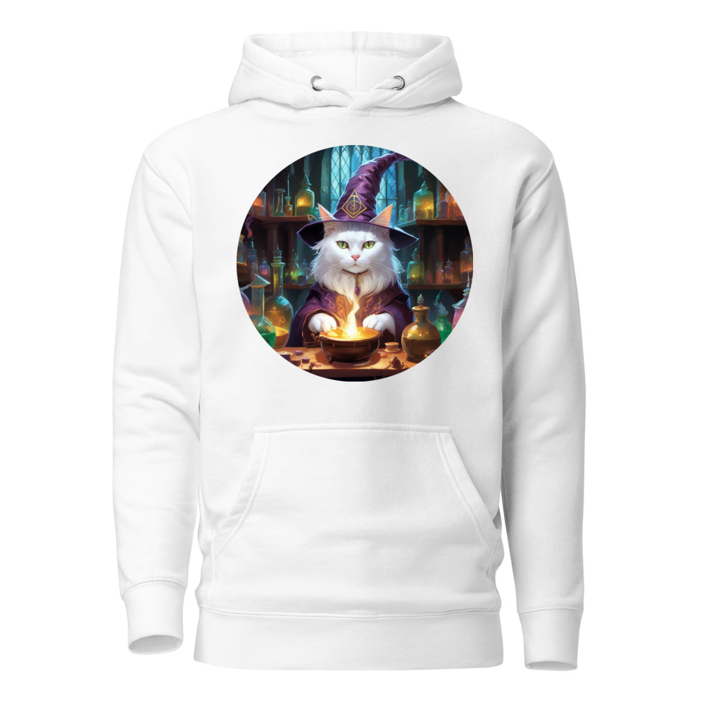 PugMug Custom White Companion Cat Hoodie