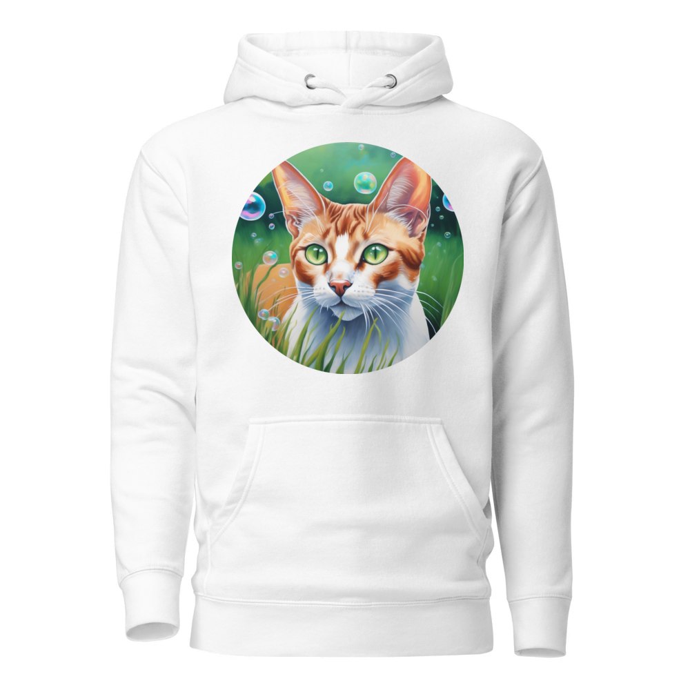 PugMug Custom White Abyssinian Cat Hoodie