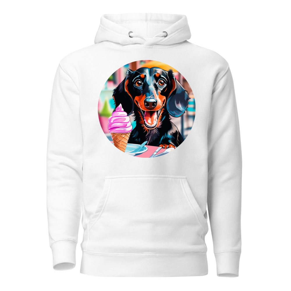 PugMug Custom Black Dachshund Hoodie
