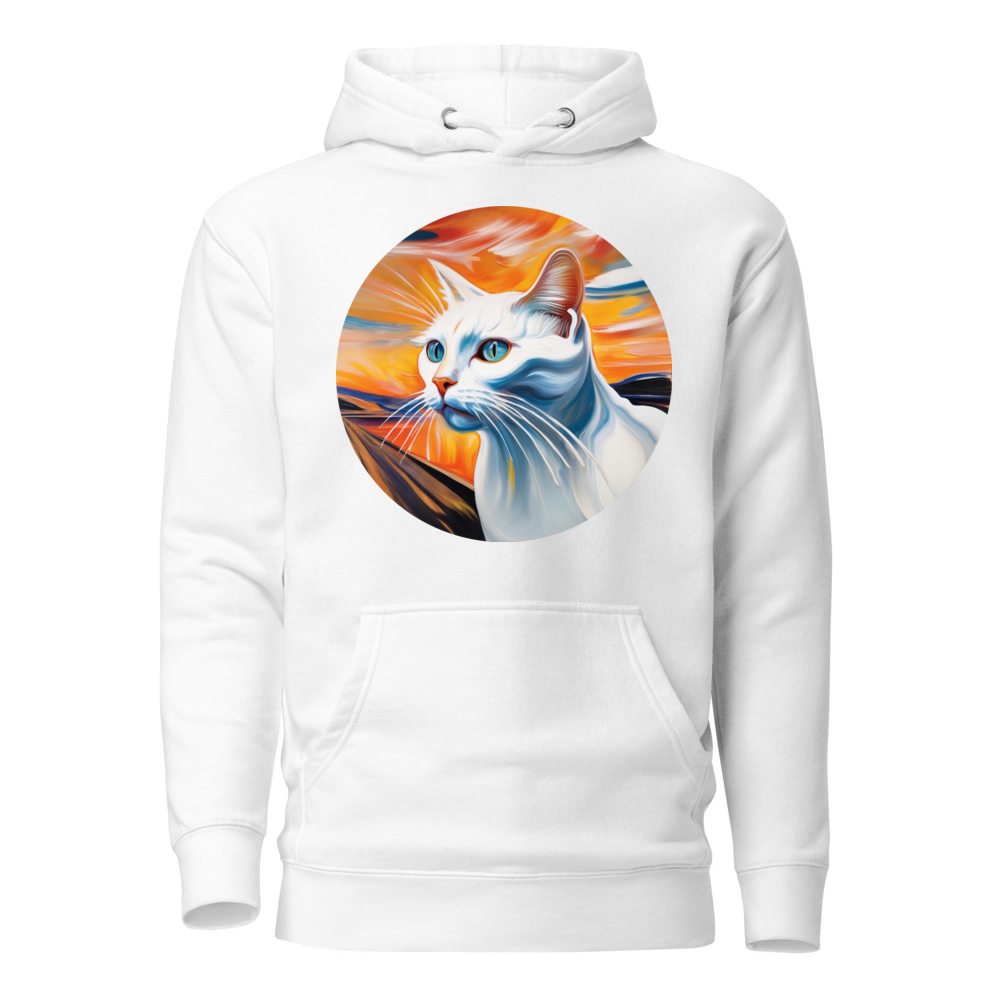 PugMug Custom White Companion Cat Hoodie