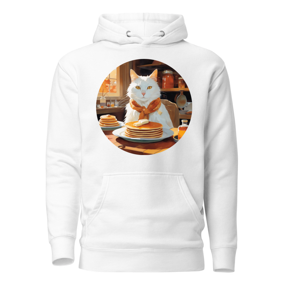 PugMug Custom White Companion Cat Hoodie