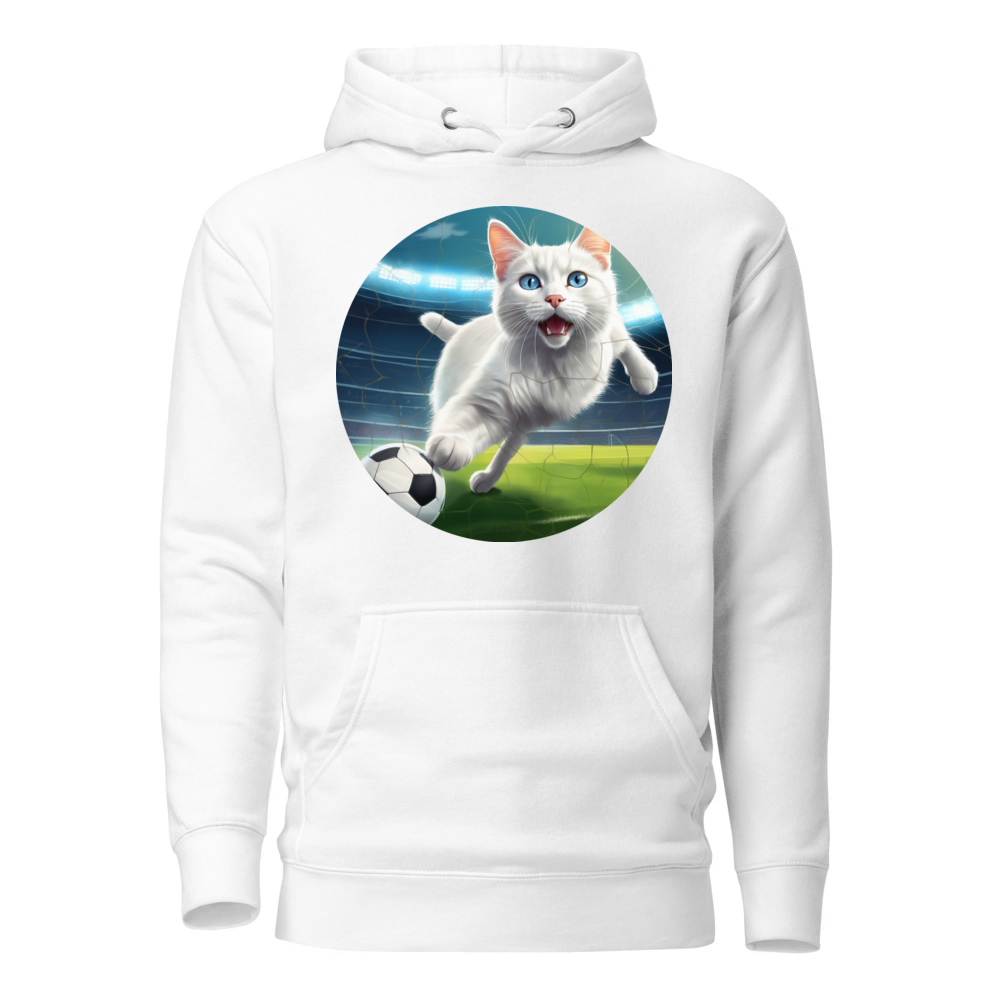 PugMug Custom White Companion Cat Hoodie