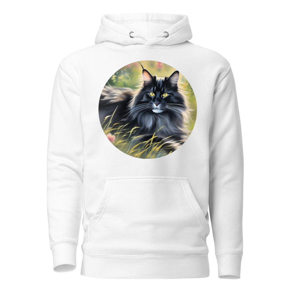 PugMug Custom Black Maine Coon Cat Hoodie
