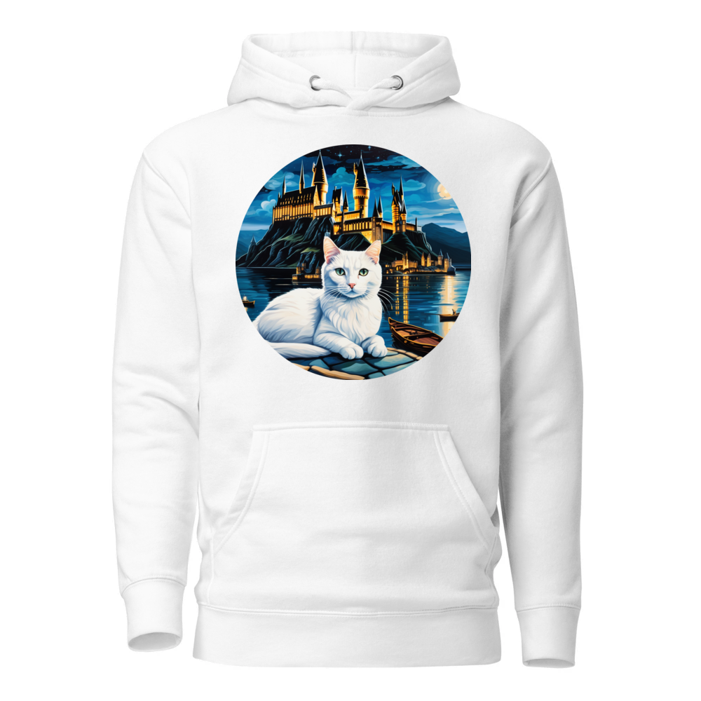 PugMug Custom White Companion Cat Hoodie