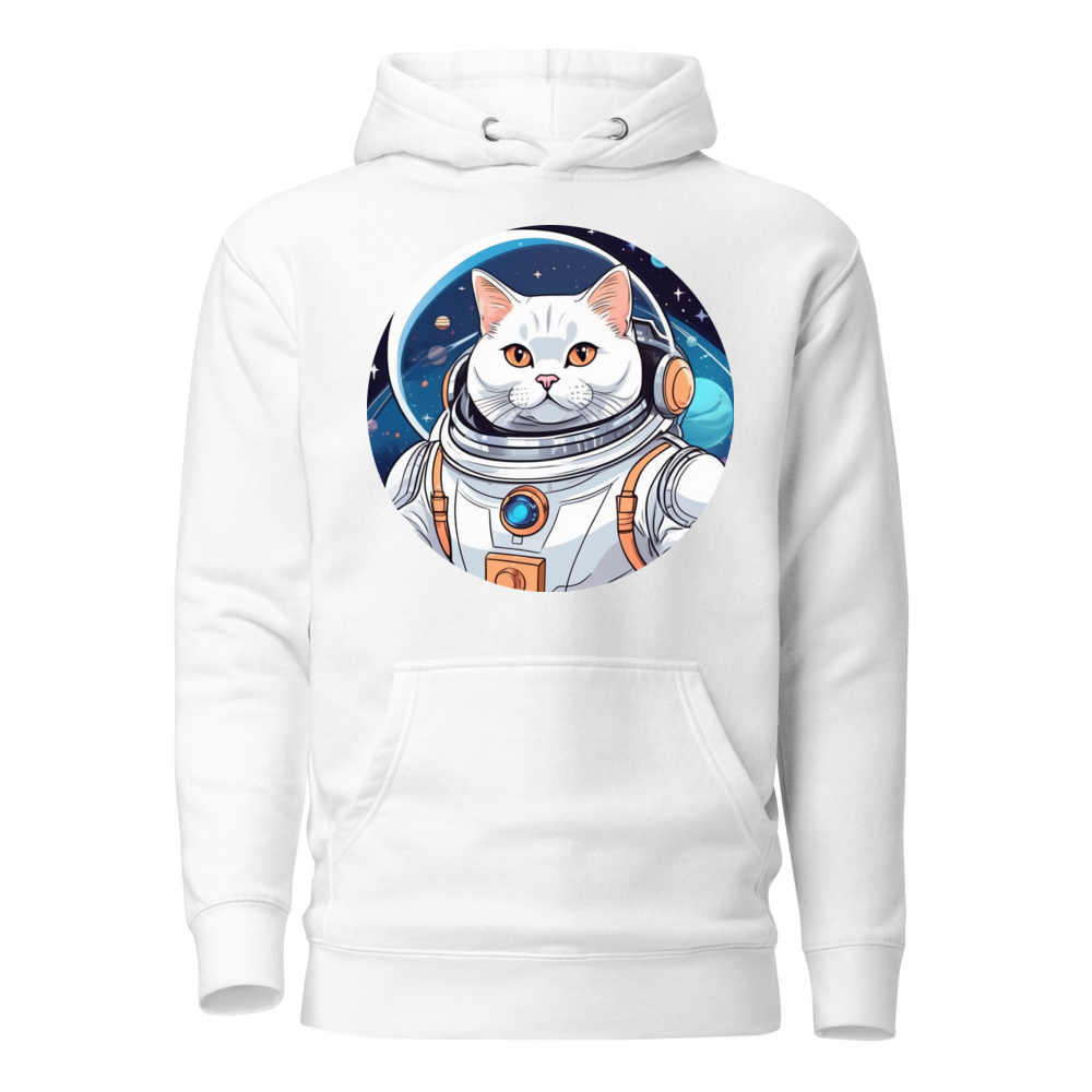 PugMug Custom White British Shorthair Cat Hoodie