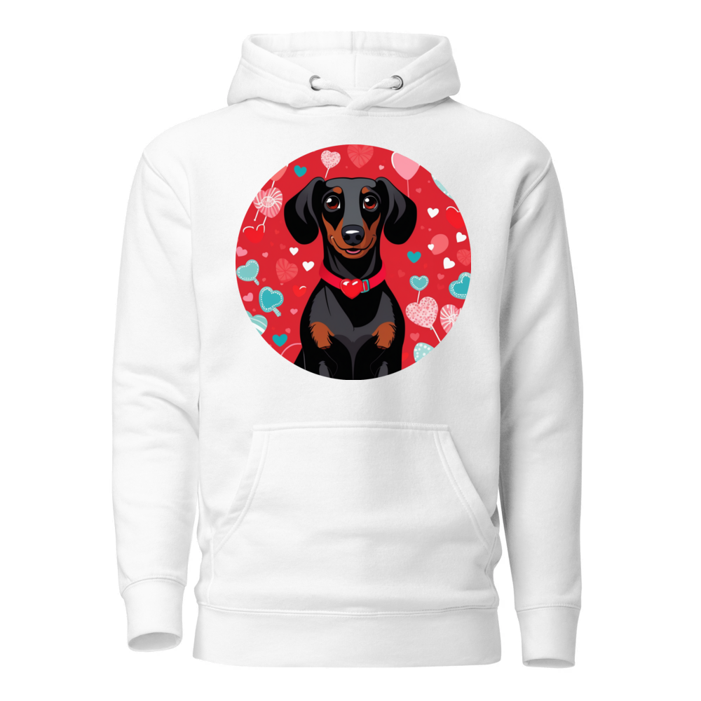 PugMug Custom Black Dachshund Hoodie