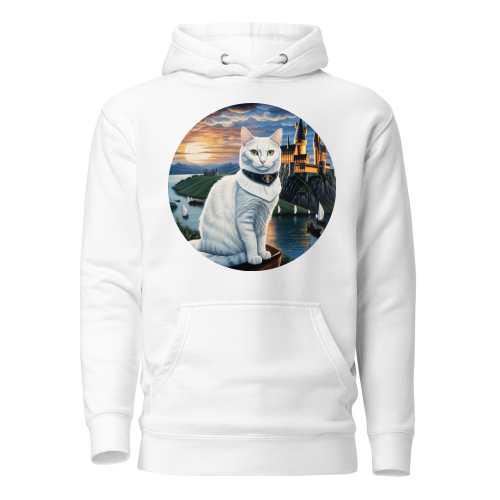 PugMug Custom White Companion Cat Hoodie