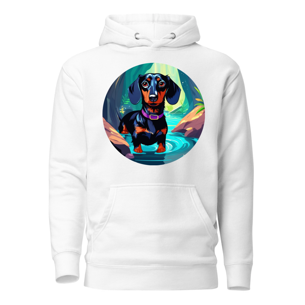 PugMug Custom Black Dachshund Hoodie