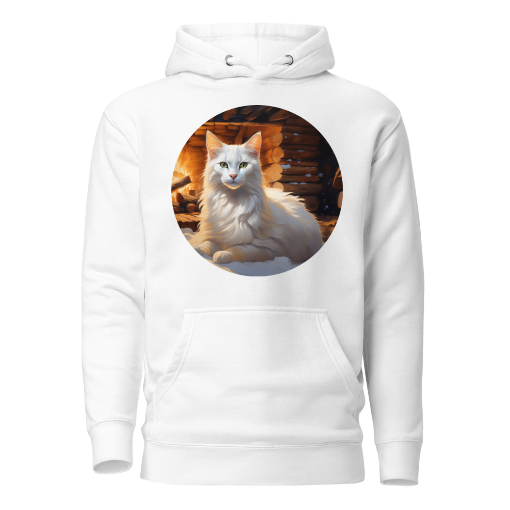 PugMug Custom White Companion Cat Hoodie