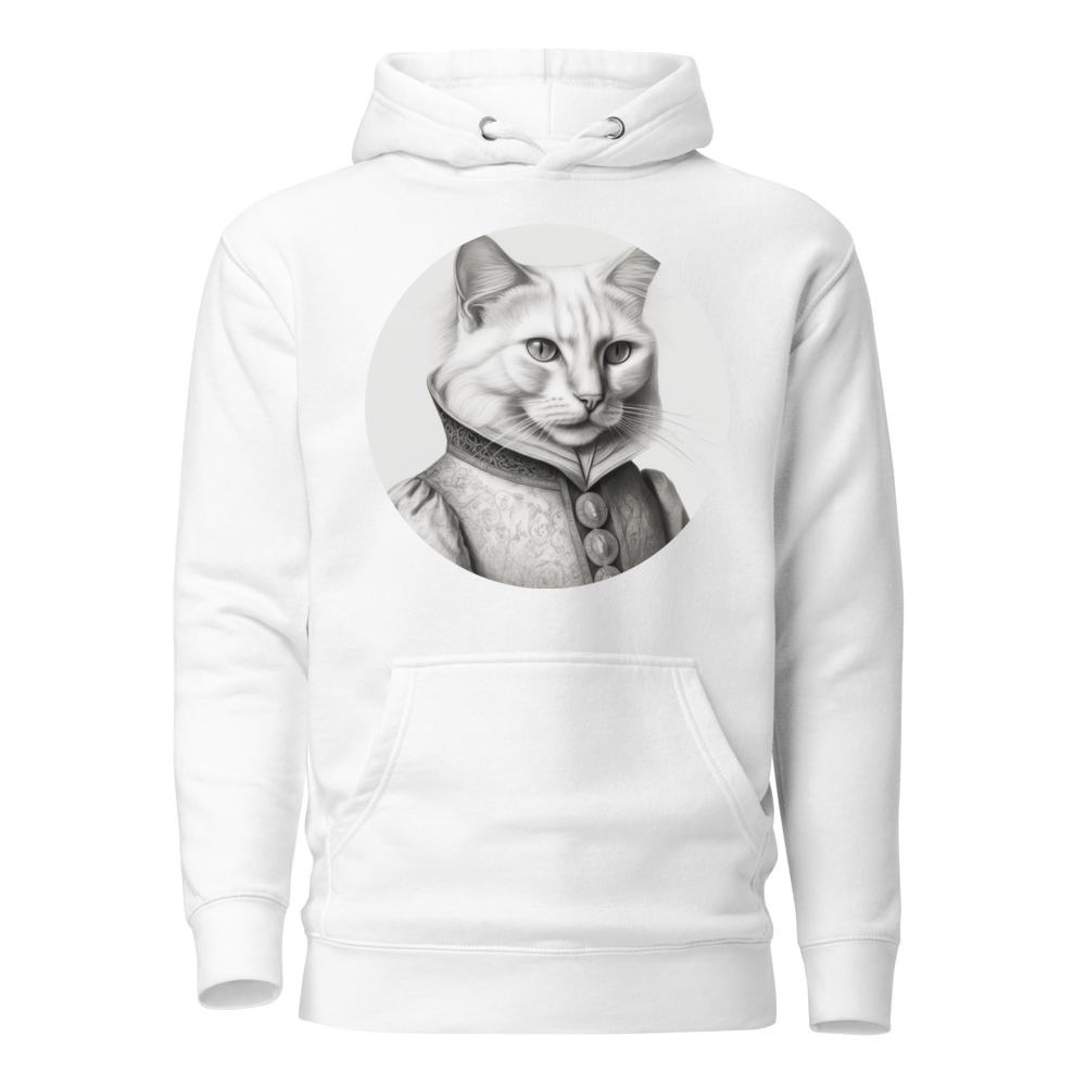 PugMug Custom White Companion Cat Hoodie