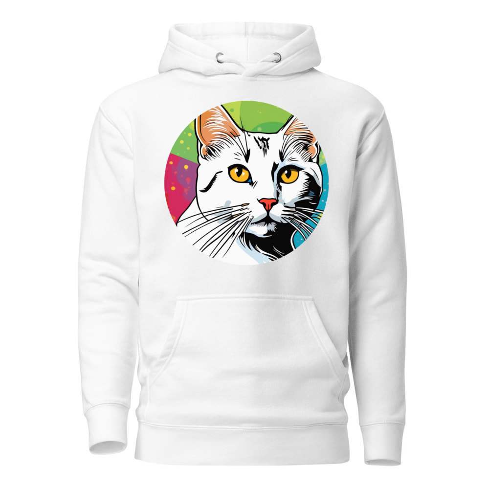 PugMug Custom White Companion Cat Hoodie