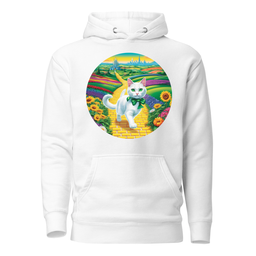 PugMug Custom White Companion Cat Hoodie