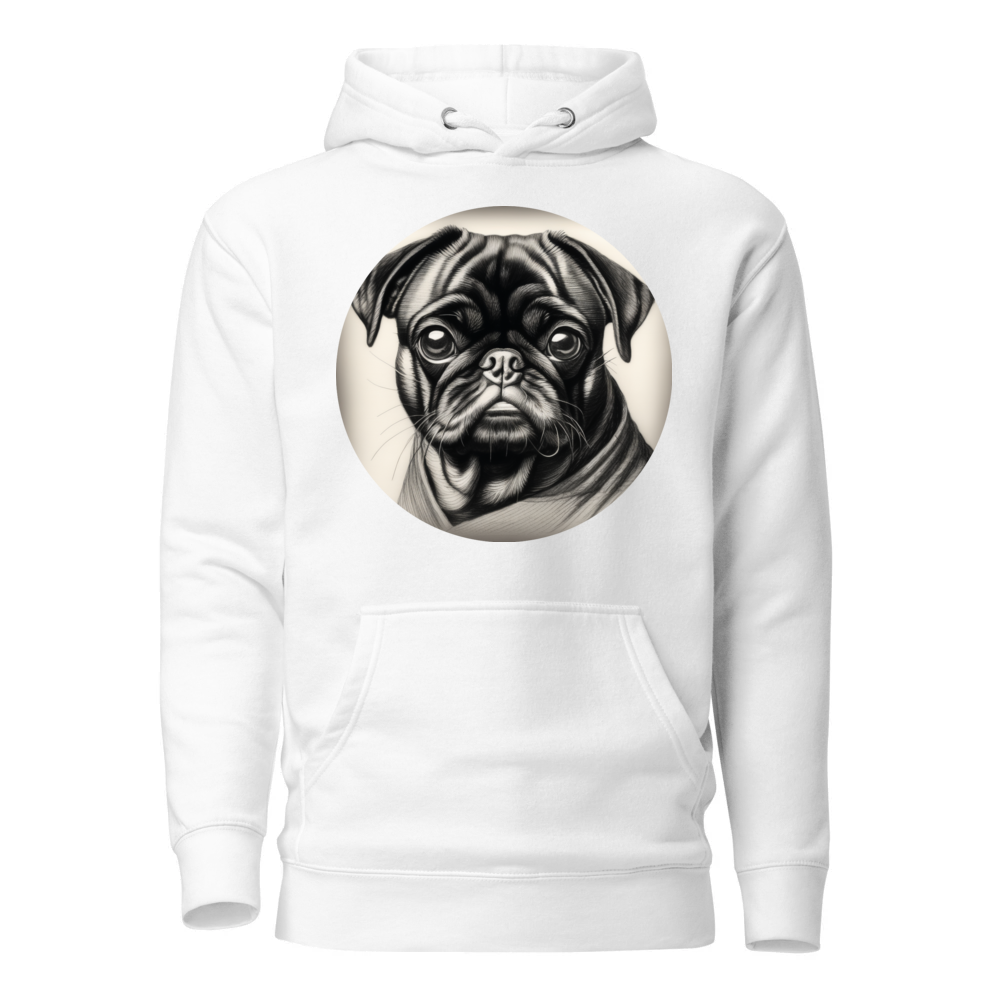 PugMug Custom Black Pug Hoodie
