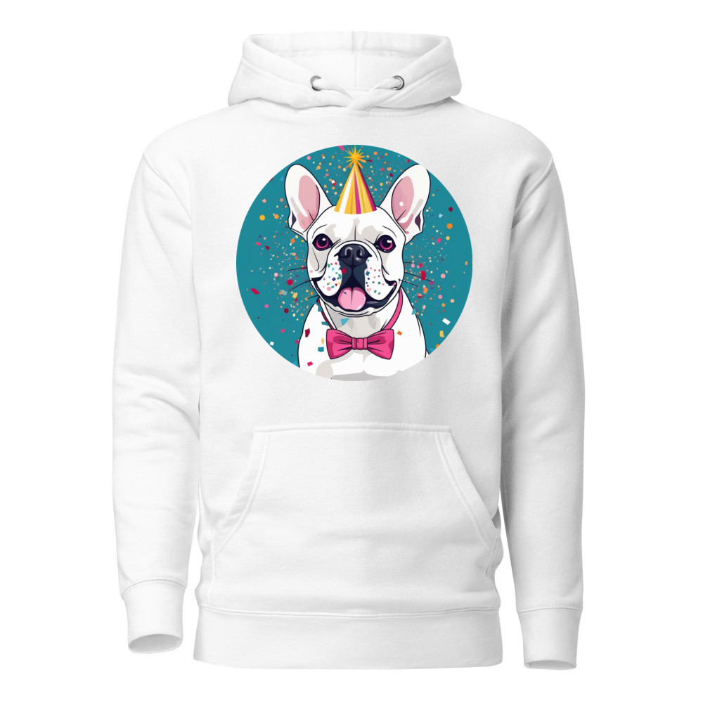 PugMug Custom White French Bulldog Hoodie