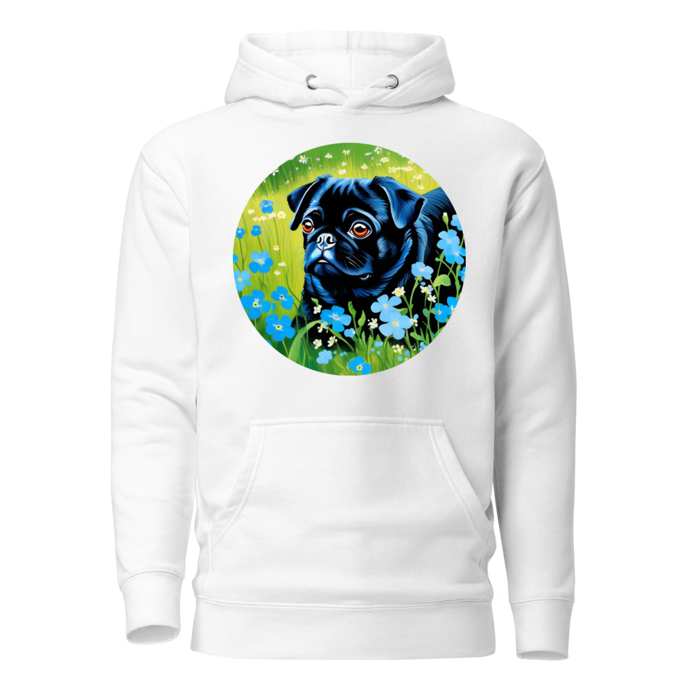 PugMug Custom Black Pug Hoodie