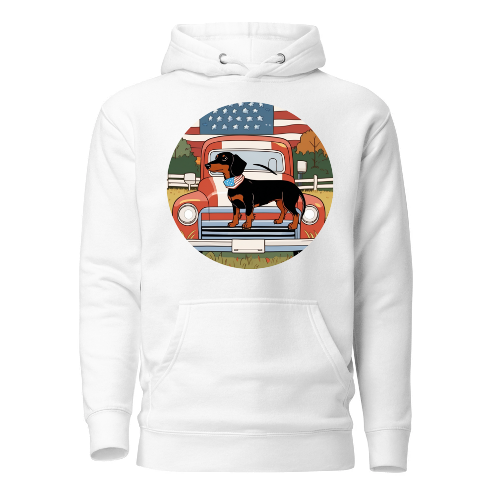 PugMug Custom Black Dachshund Hoodie