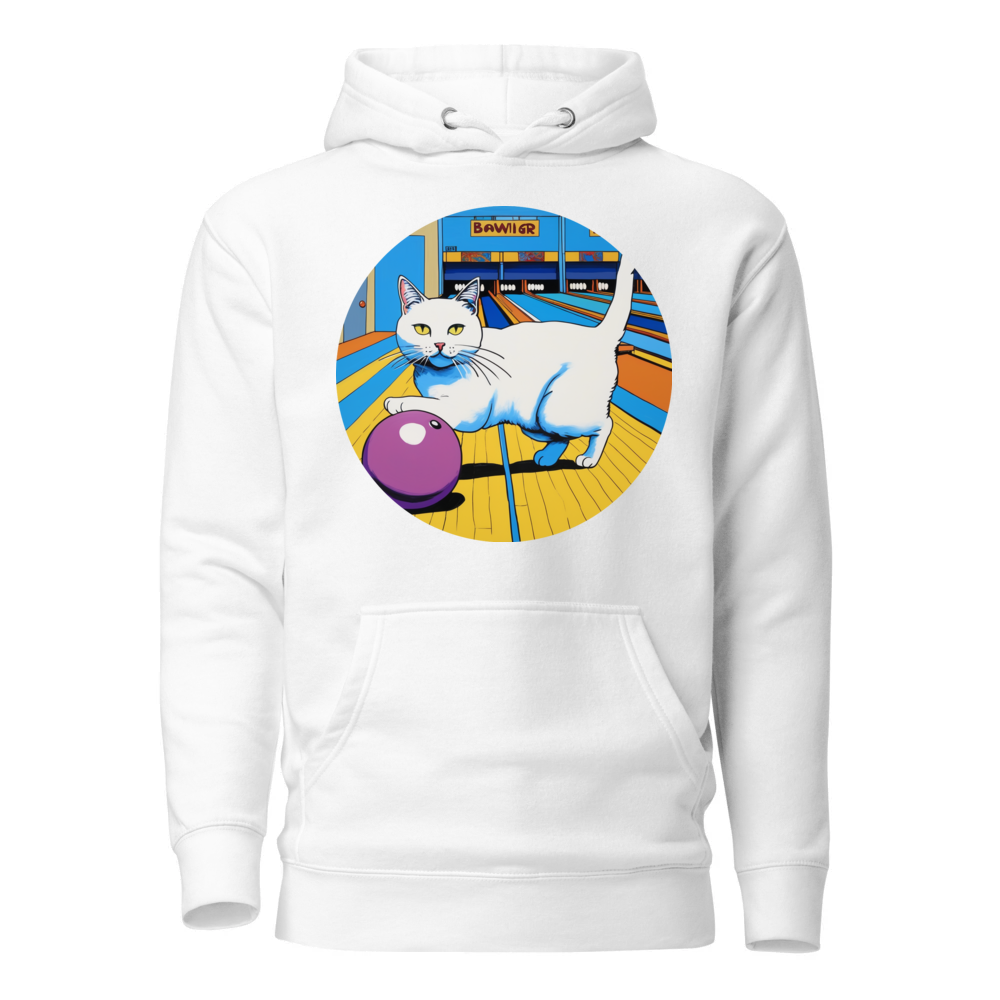 PugMug Custom White Companion Cat Hoodie