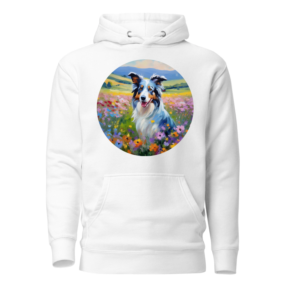PugMug Custom Blue Merle Border Collie Hoodie