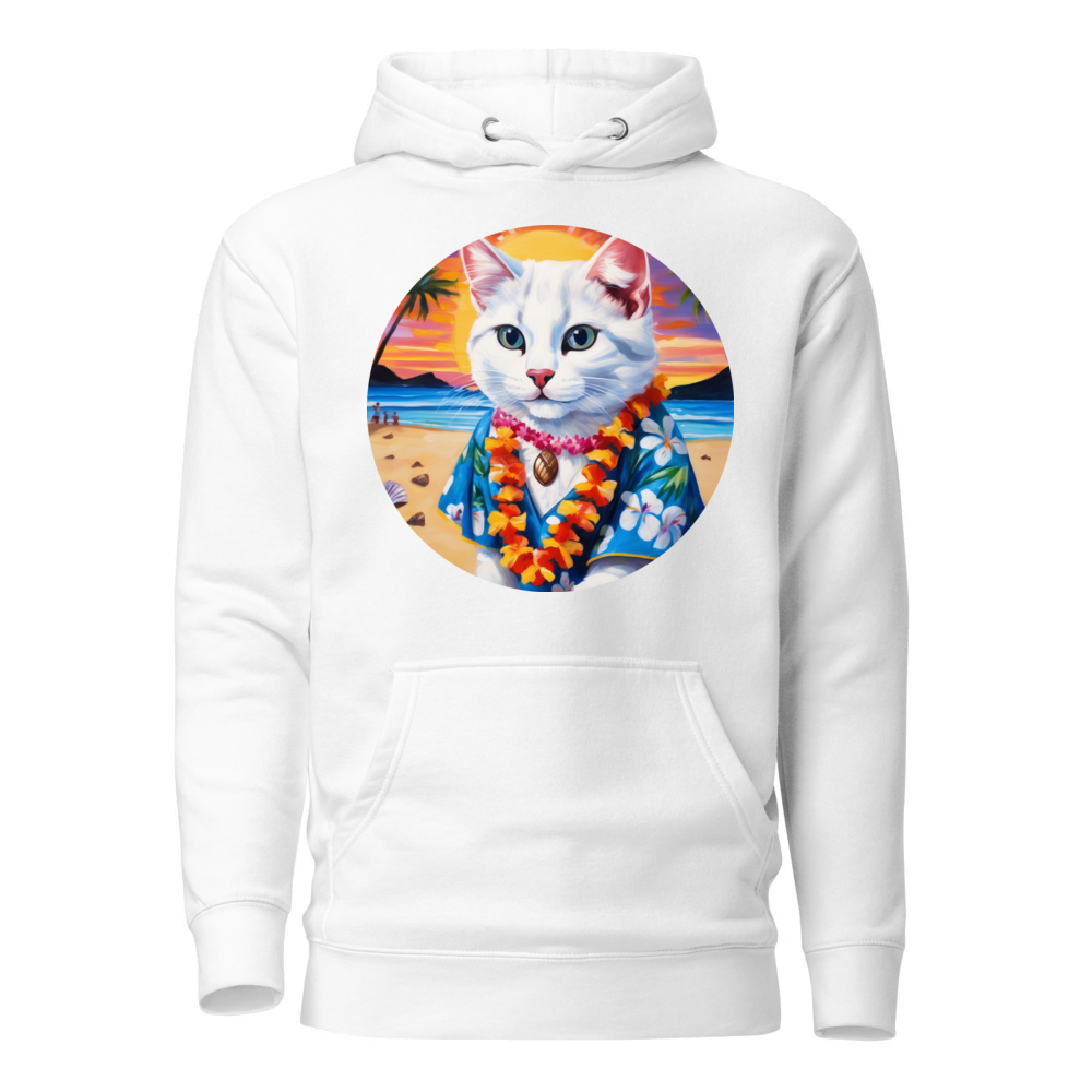 PugMug Custom White Exotic Cat Hoodie