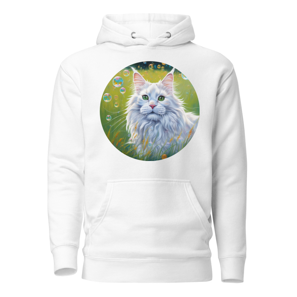 PugMug Custom White Maine Coon Cat Hoodie