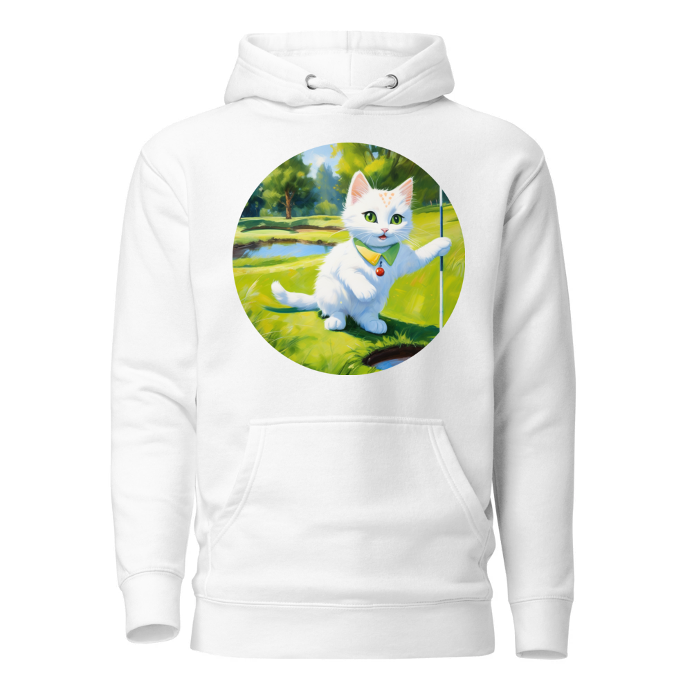 PugMug Custom White Companion Cat Hoodie
