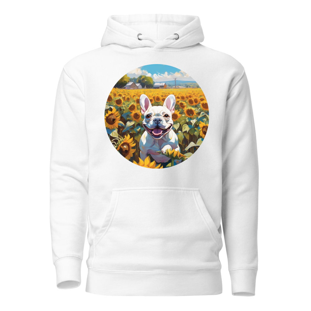 PugMug Custom White French Bulldog Hoodie