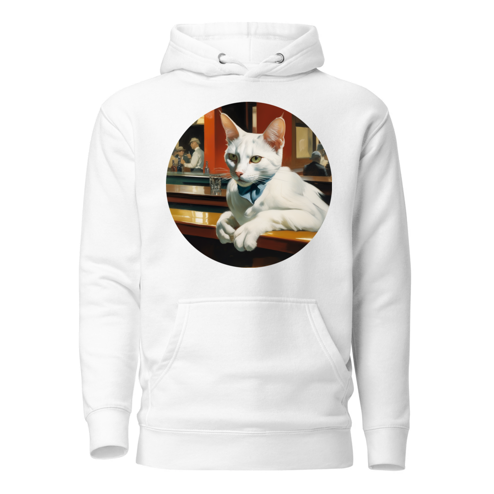 PugMug Custom White Companion Cat Hoodie