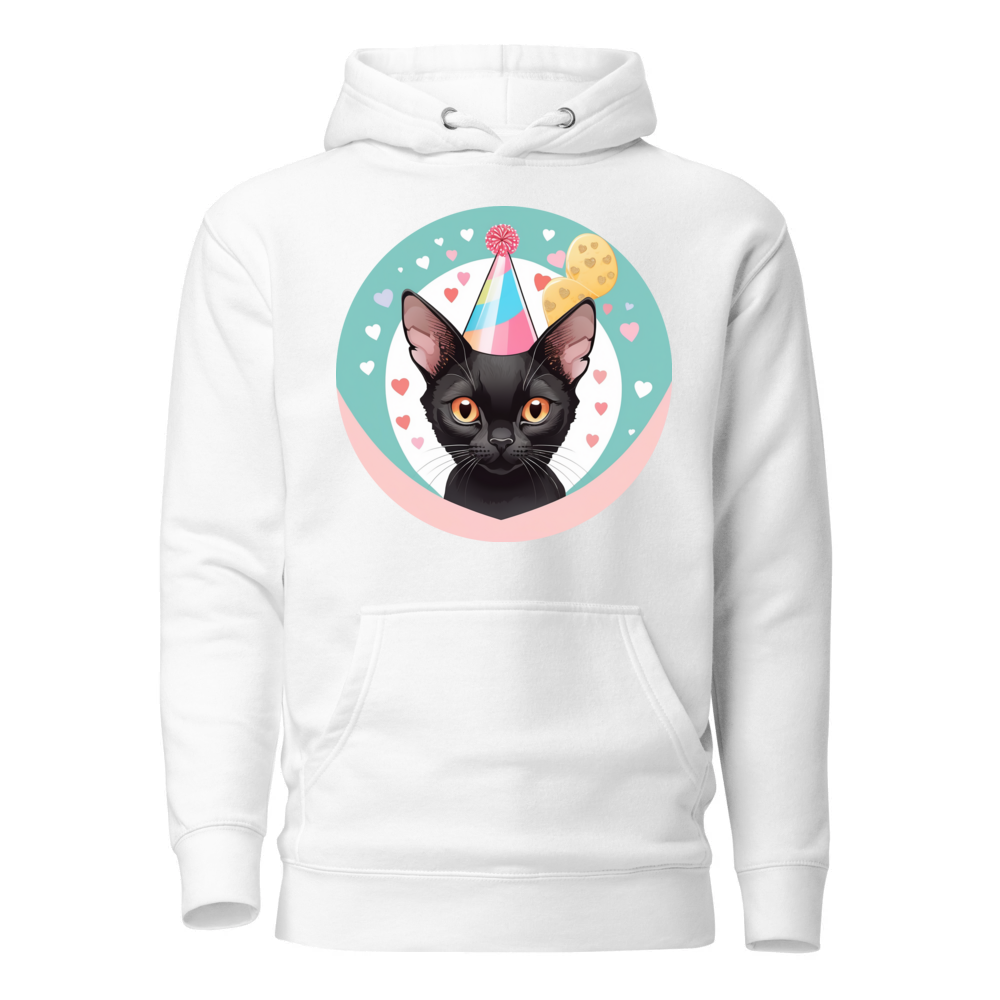 PugMug Custom Black Devon Rex Cat Hoodie