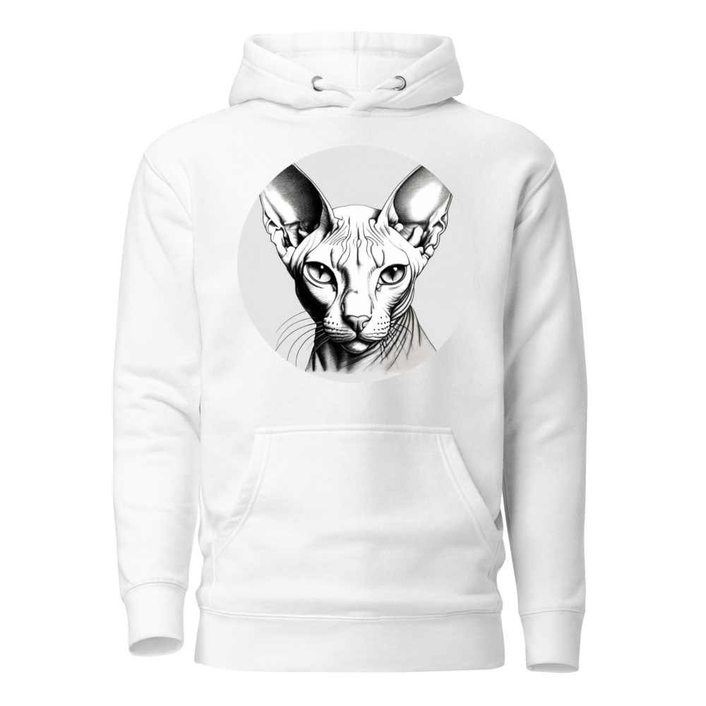 PugMug Custom White Sphynx Cat Hoodie