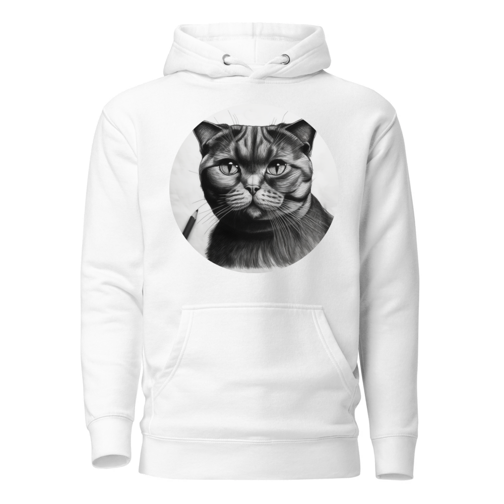 PugMug Custom Black Scottish Fold Cat Hoodie