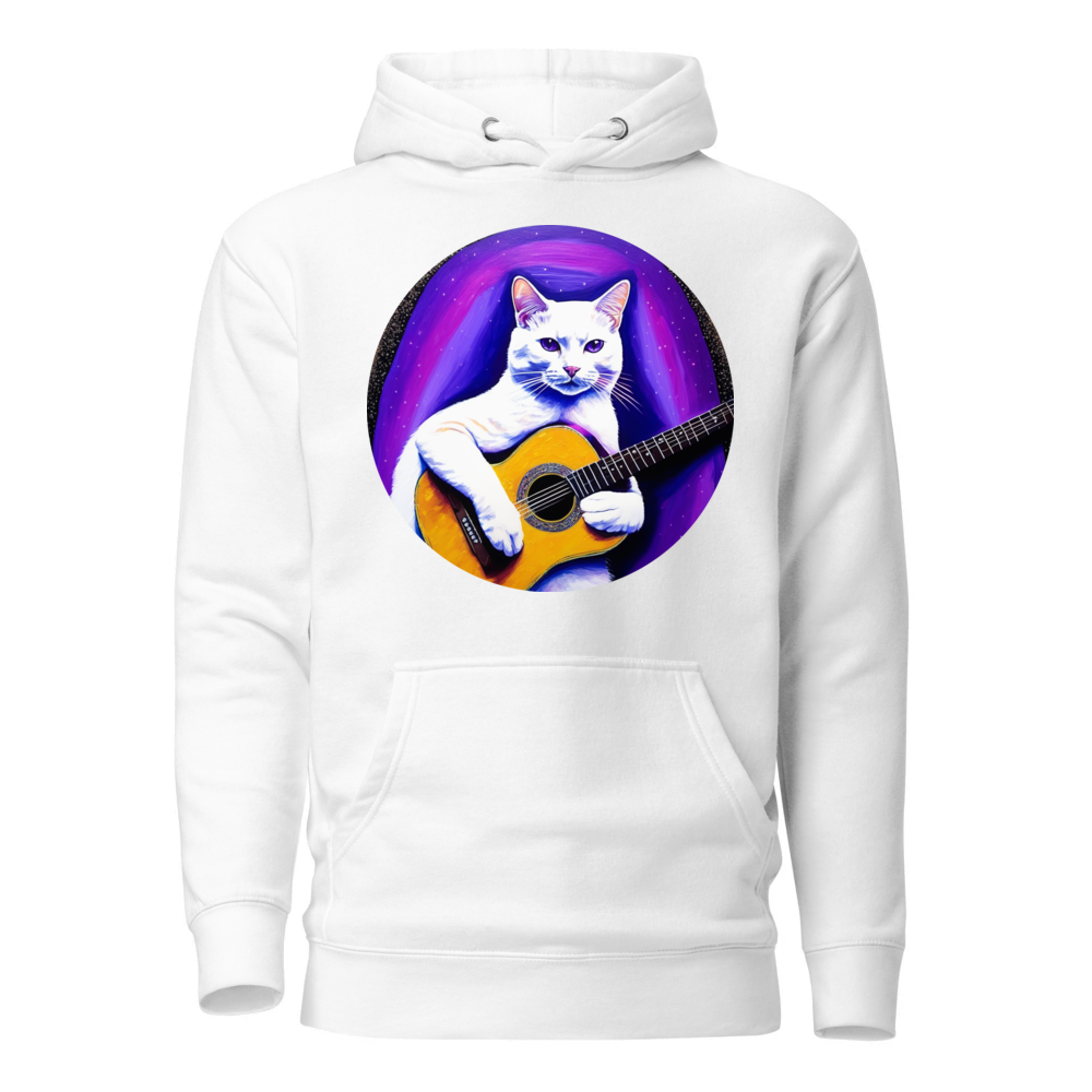 PugMug Custom White Companion Cat Hoodie