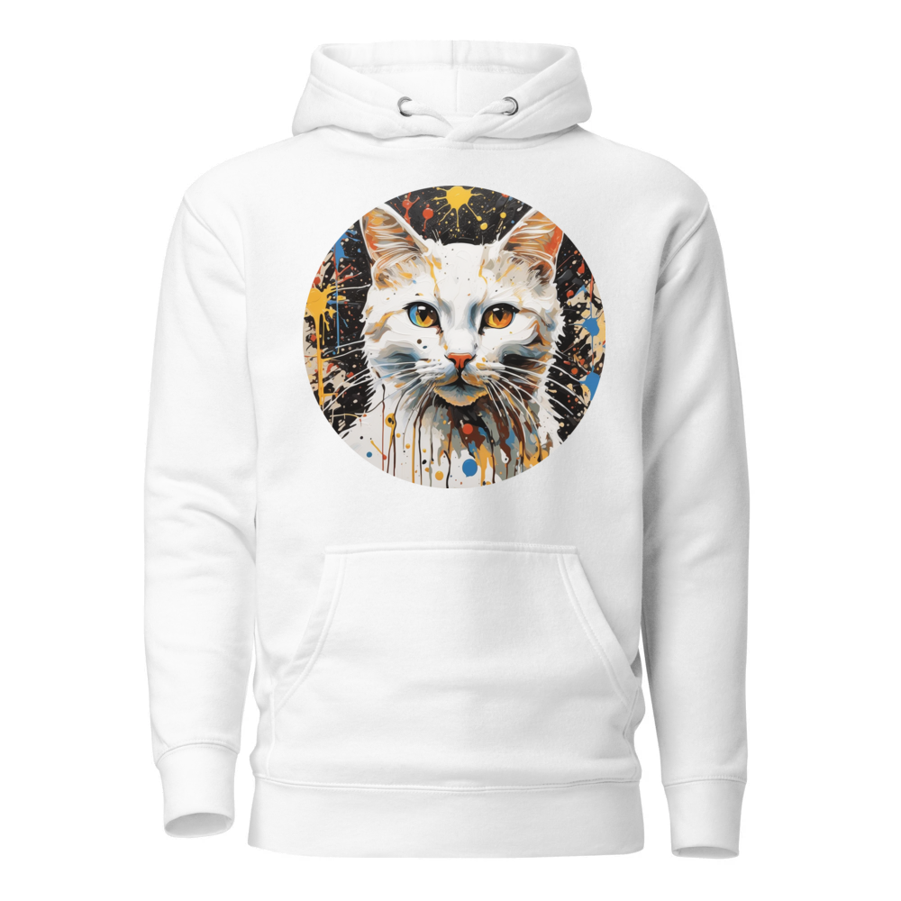 PugMug Custom White Companion Cat Hoodie