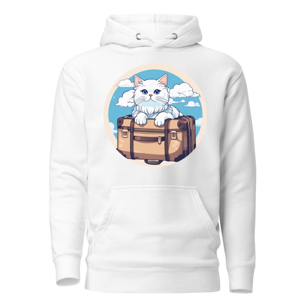 PugMug Custom White Persian Cat Hoodie