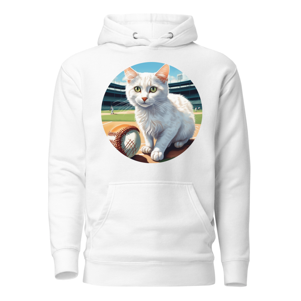 PugMug Custom White Companion Cat Hoodie