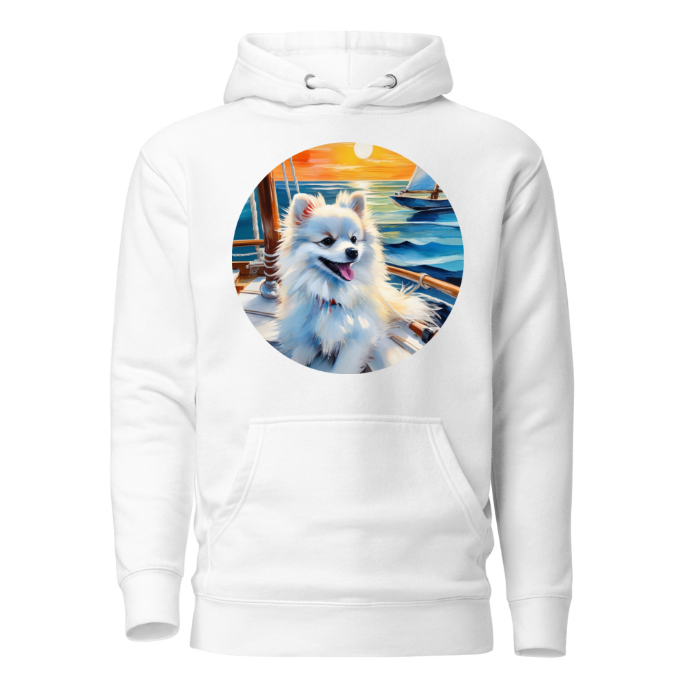 PugMug Custom White Pomeranian Hoodie