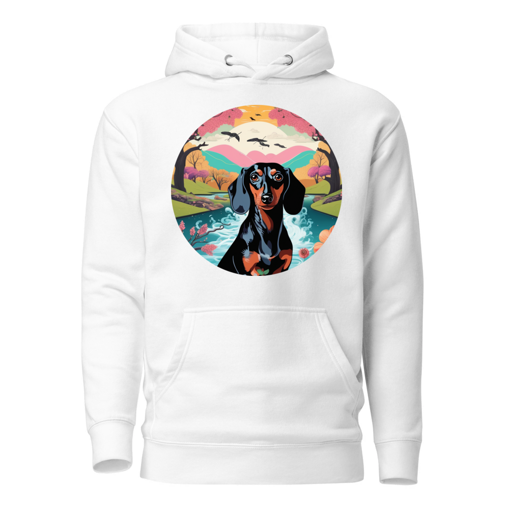 PugMug Custom Black Dachshund Hoodie
