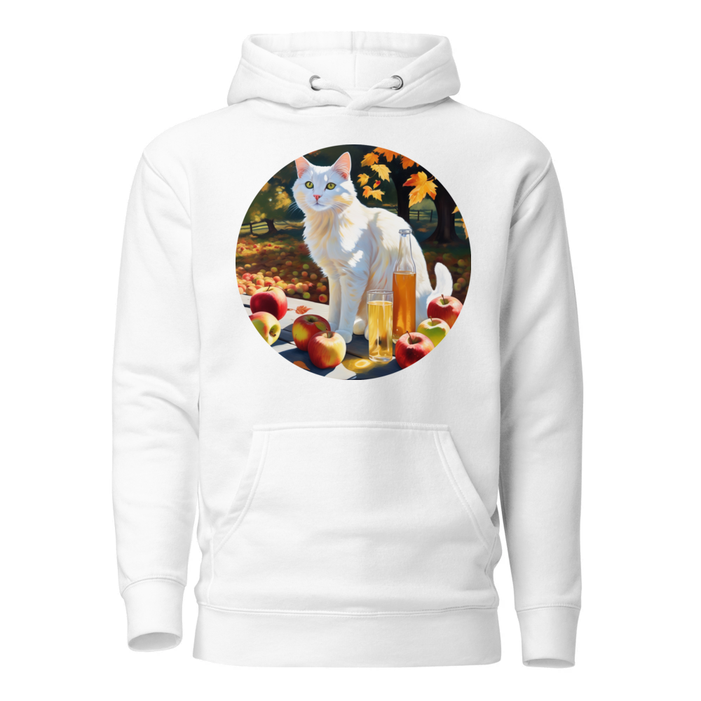 PugMug Custom White Companion Cat Hoodie