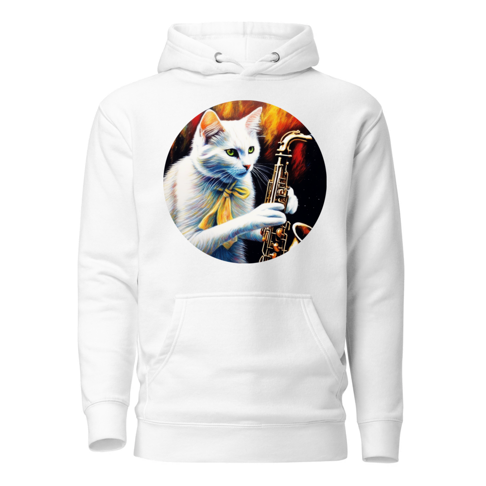 PugMug Custom White Companion Cat Hoodie