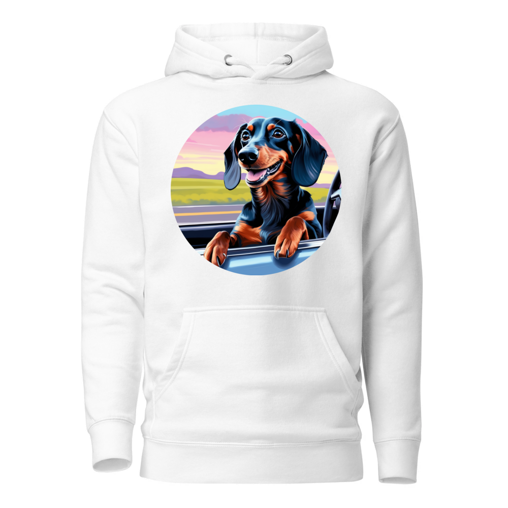 PugMug Custom Black Dachshund Hoodie