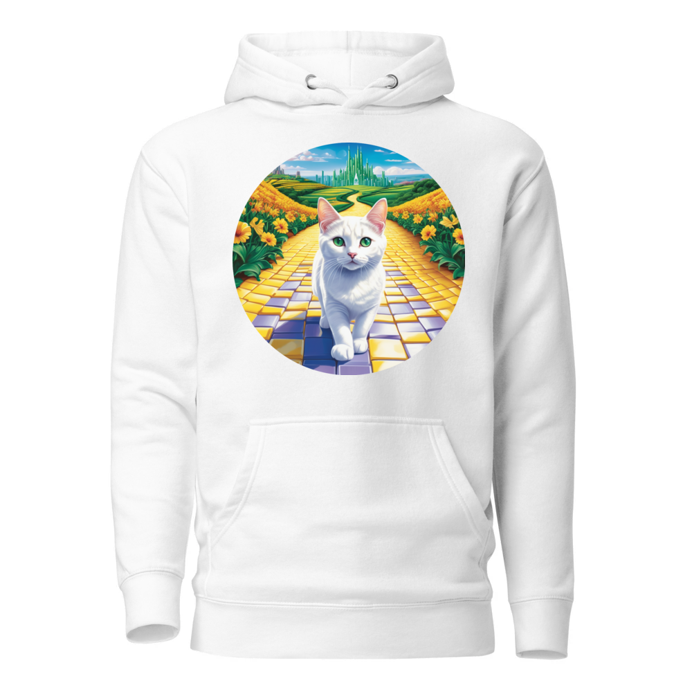 PugMug Custom White Companion Cat Hoodie