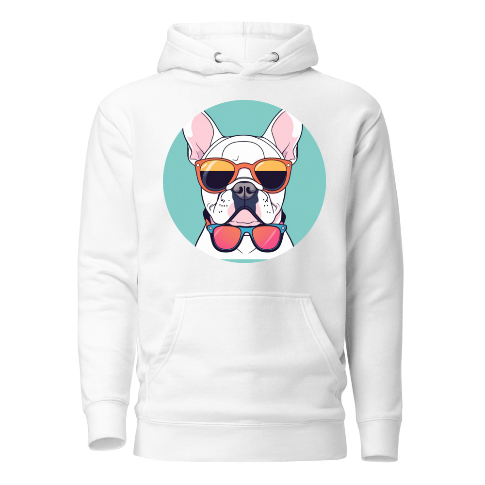 PugMug Custom White French Bulldog Hoodie