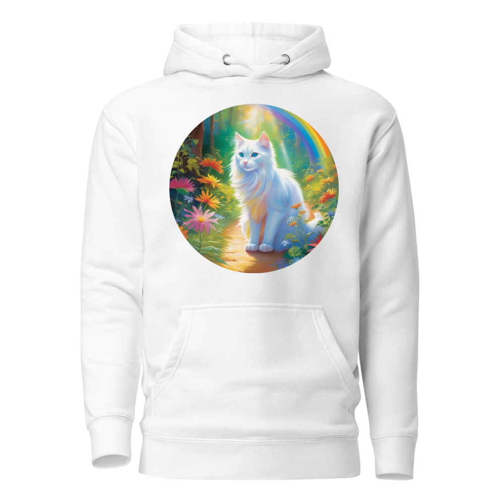 PugMug Custom White Companion Cat Hoodie