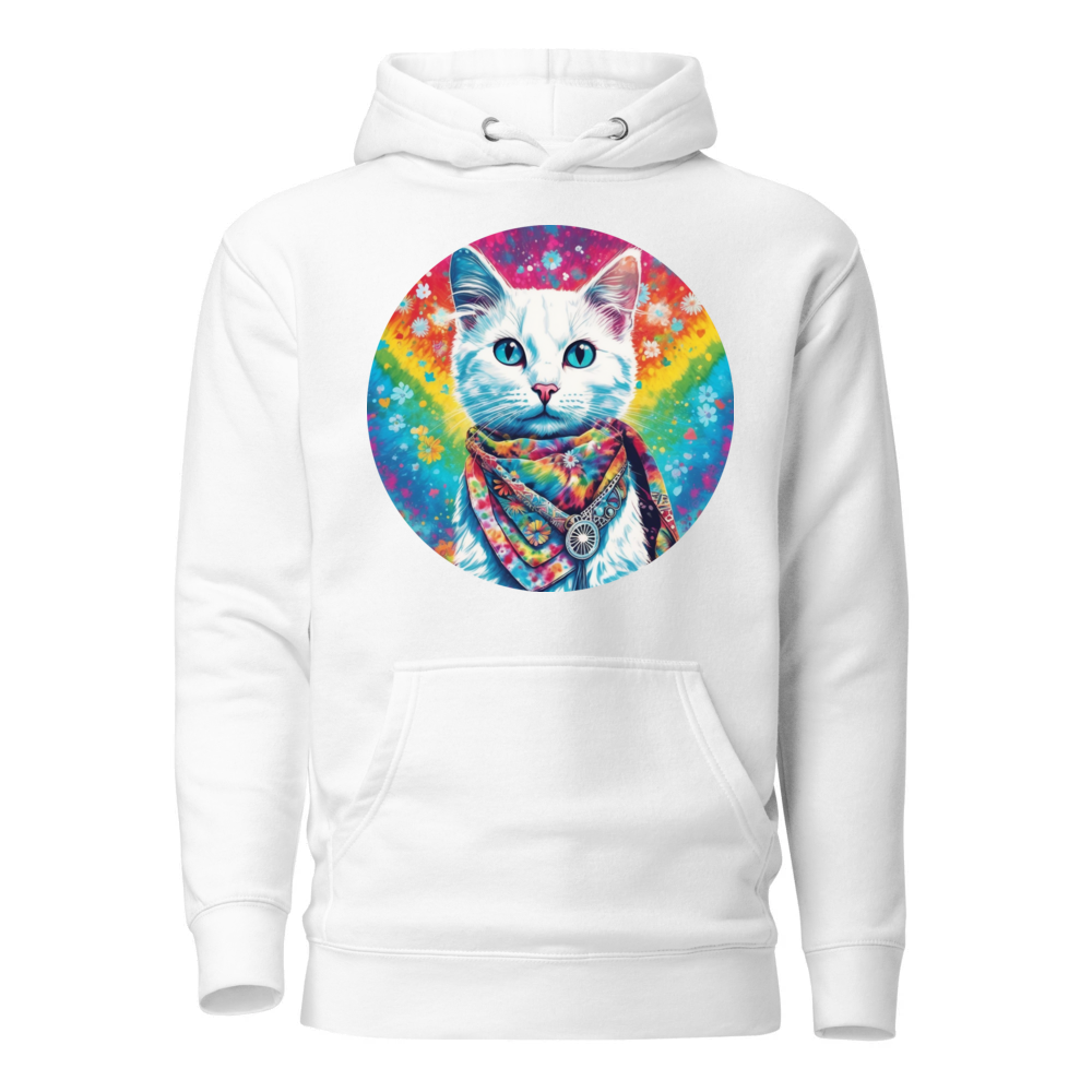 PugMug Custom White Companion Cat Hoodie
