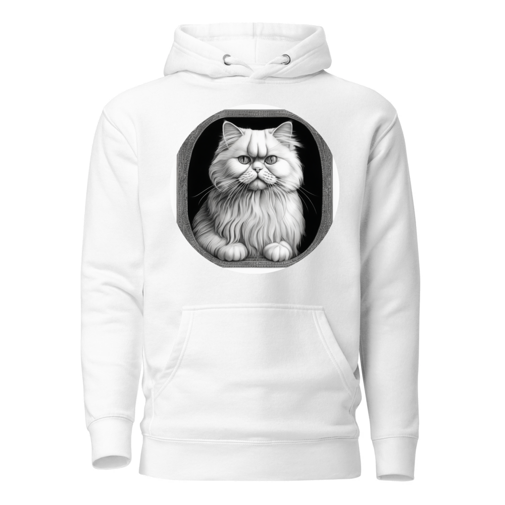 PugMug Custom White Persian Cat Hoodie