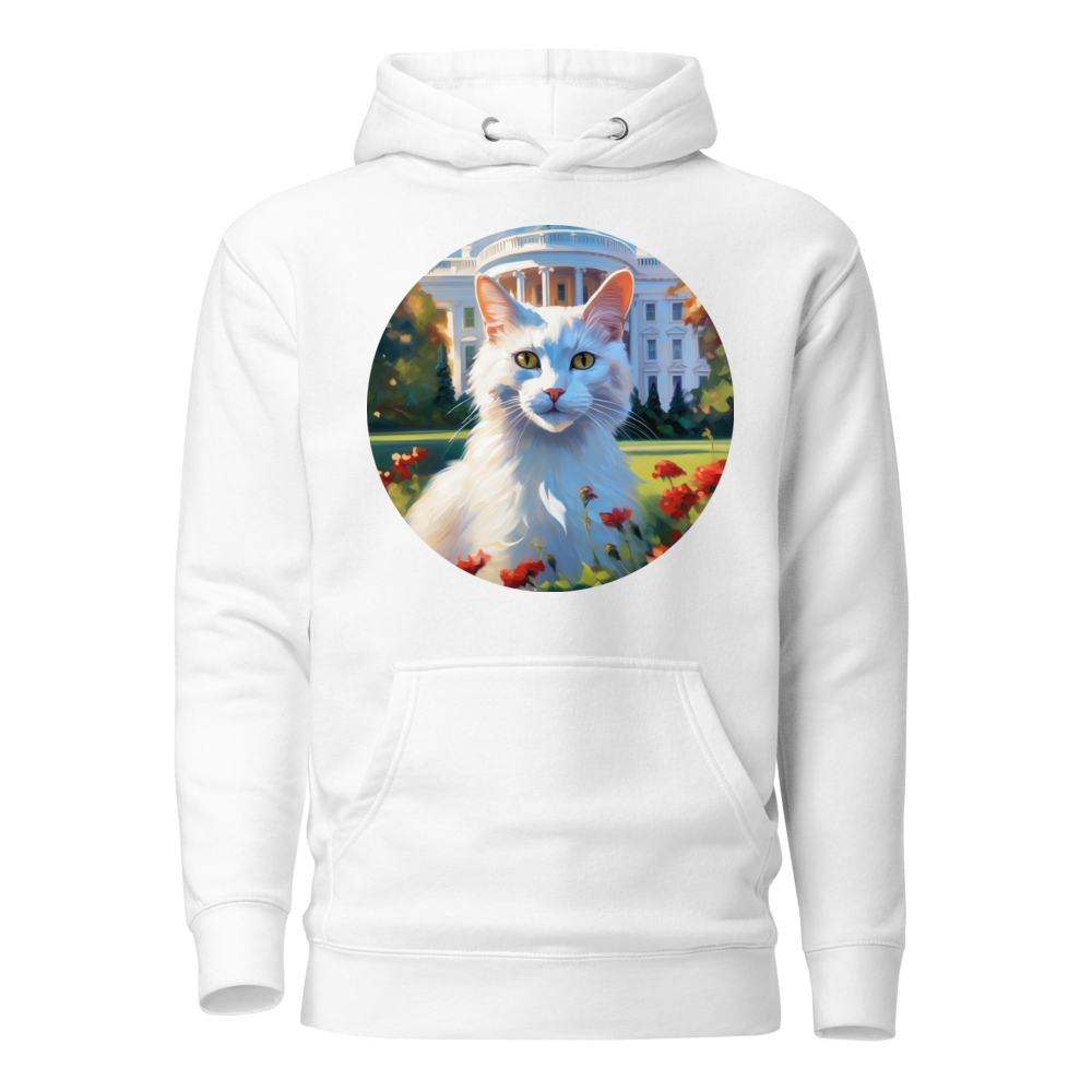 PugMug Custom White Companion Cat Hoodie