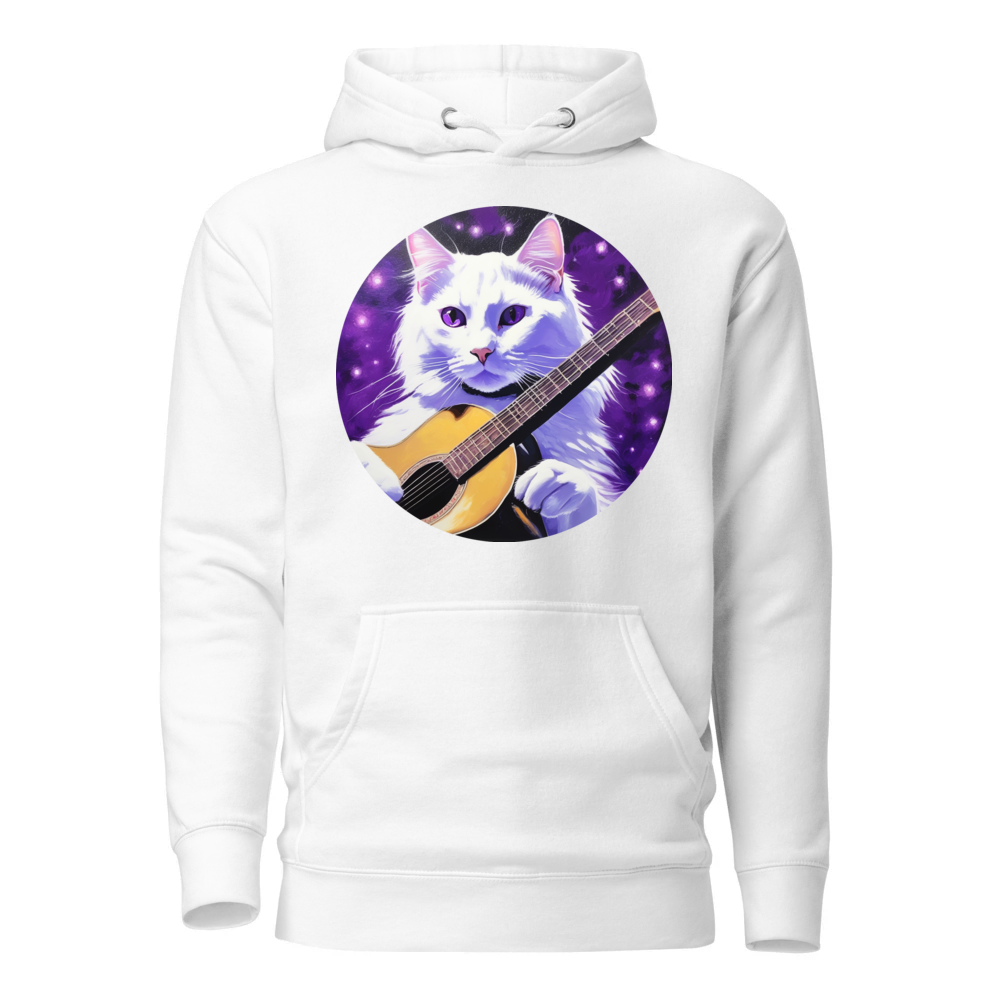PugMug Custom White Companion Cat Hoodie